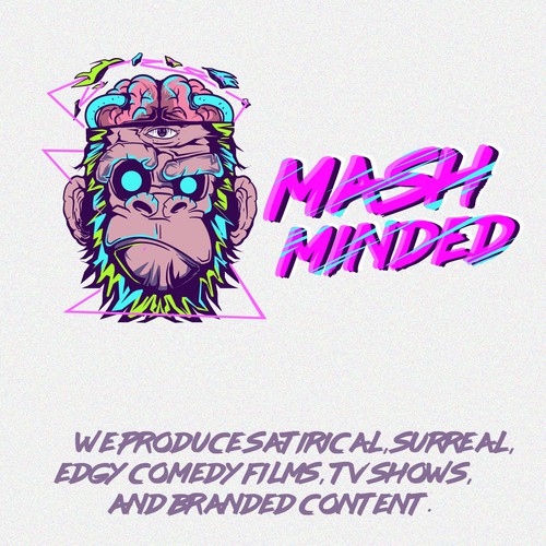 Money illustration with the title 'Psychedelic Monkey'