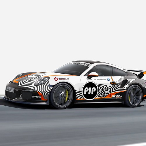 Livery design with the title 'Racing Wrap Design'