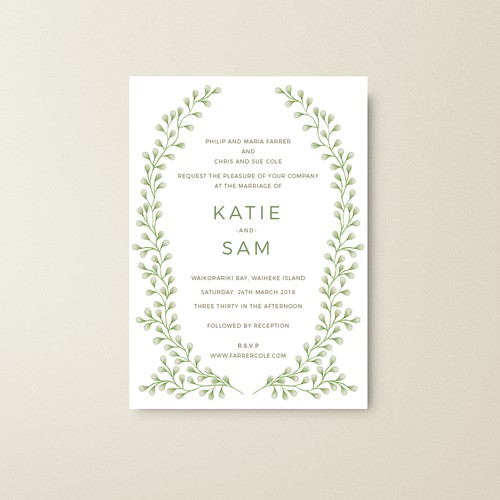 Exotic design with the title 'Wedding invitation '