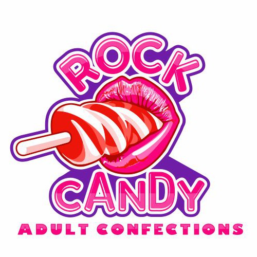 Lips design with the title 'lips and candy'