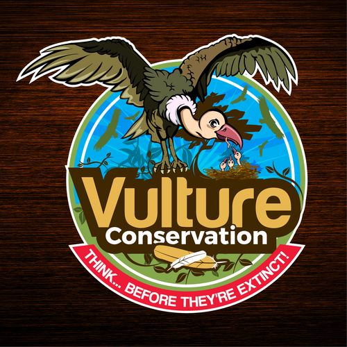 Conservation logo with the title 'Vulture Conservation Logo'