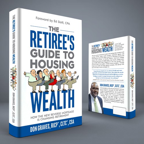 Retirement design with the title 'The Retiree's Guide to Housing Wealth'