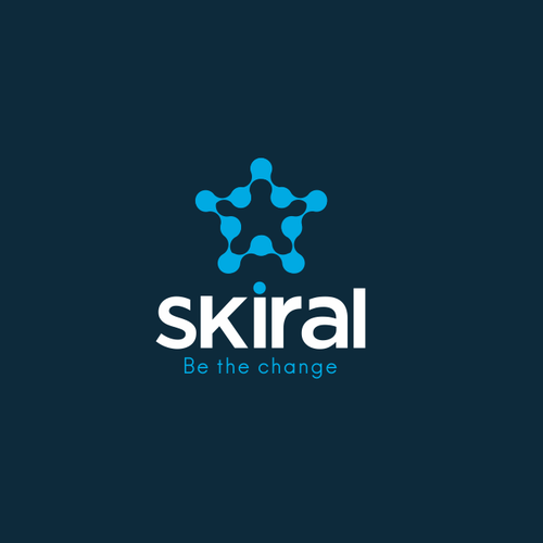 Pointer design with the title 'Skiral logo'
