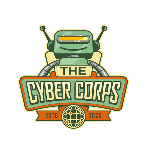 80s design with the title 'CYBER CORPS.'