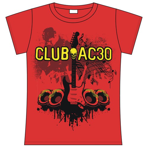 Bar t-shirt with the title 'Club AC30'