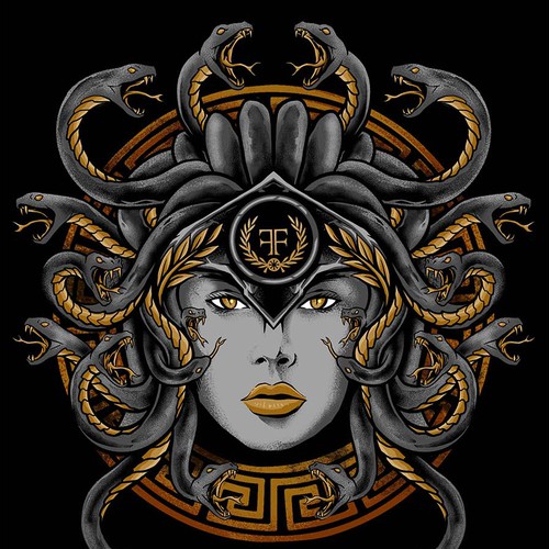 Medusa design with the title 'fortuna '