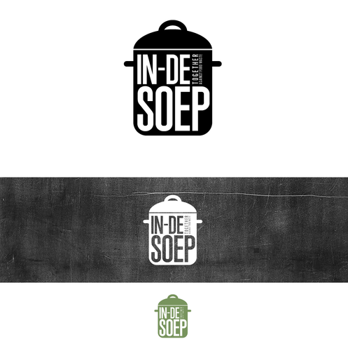 Soup design with the title 'Creative logo for food we rescue'