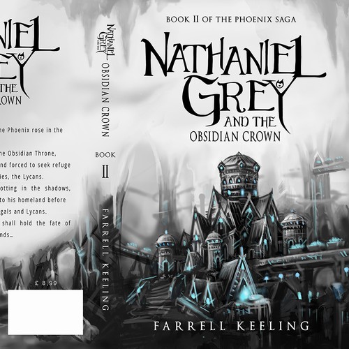Fantasy design with the title 'The cover of the book by Nathaniel Grey of the author Farrell Keeling.'