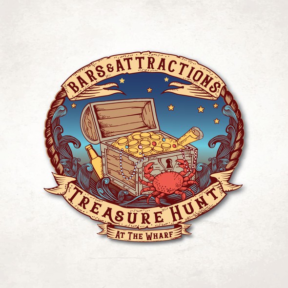 SF logo with the title 'Bars & Attractions Treasure Hunt '