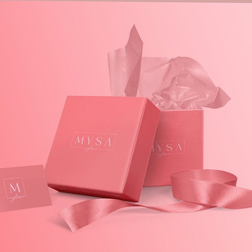 Fashion packaging with the title 'Mysa Glow'