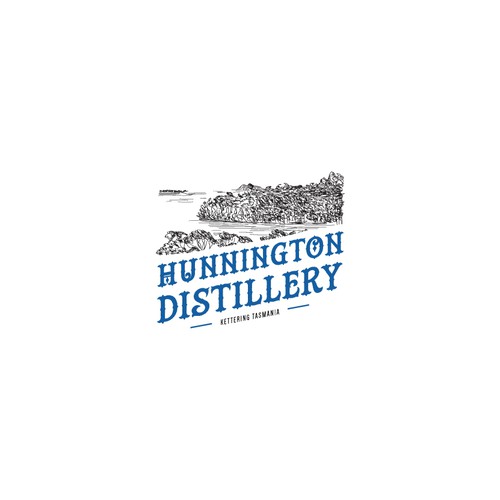 Gin logo with the title 'Distillery Logo'