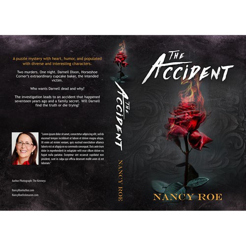 Dark book cover with the title 'Book cover '