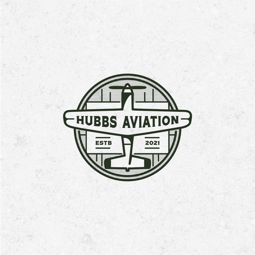 Aviator logo with the title 'Hubbs Aviation'