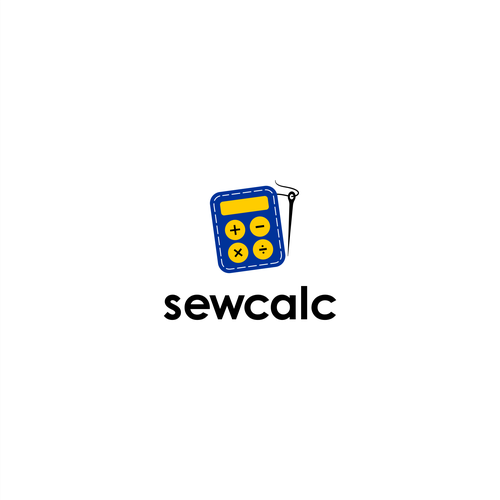 Calculator logo with the title 'sewcalc'
