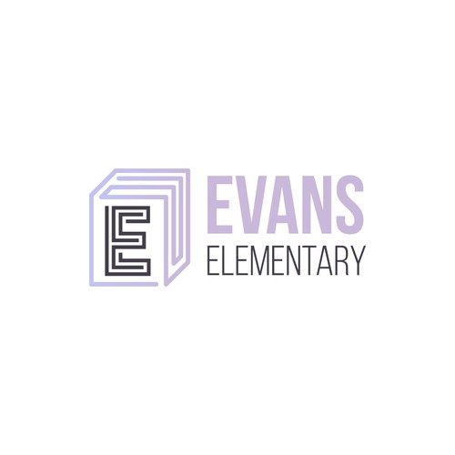 Elementary school design with the title 'elementary school logo'