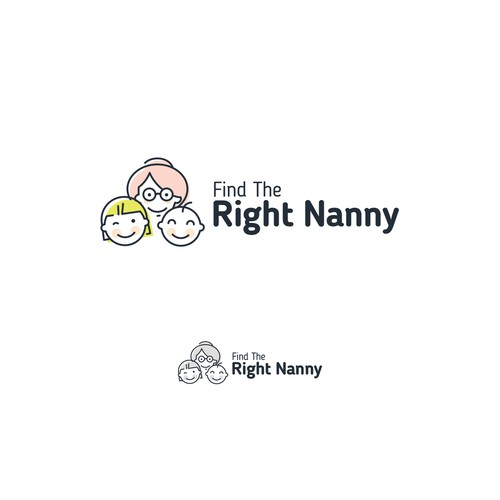 Child brand with the title 'concept logo for nanny search '