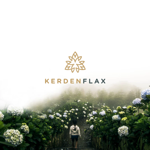 Nutrition brand with the title 'Bold and Timeless logo For Kerden Flax'