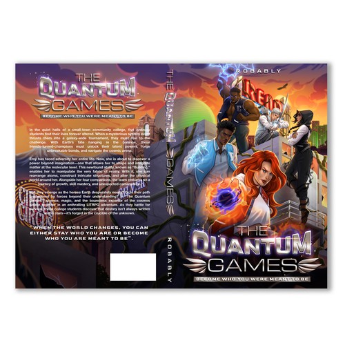 Drawing book cover with the title 'Winner LitRPG Cover'