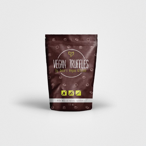 Candy packaging with the title 'Stand up pouch design'