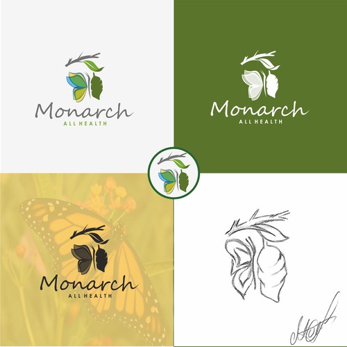 Stick design with the title 'Monarch All Health'