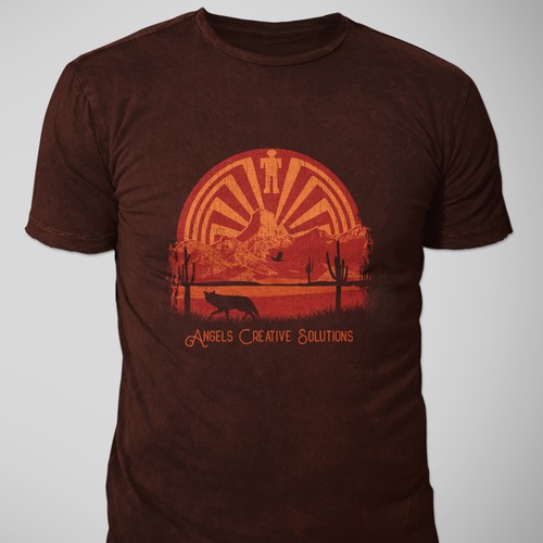 Ethnic design with the title 'Angel Creative Solutions'