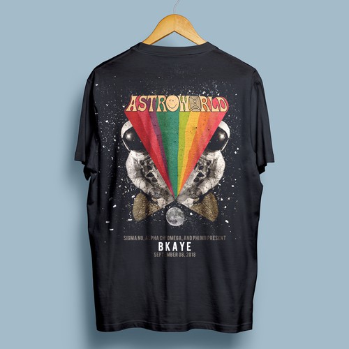 Astronaut t-shirt with the title 'Astroworld'