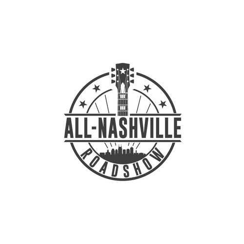 Music festival logo with the title 'Logo for a true Music City experience.'