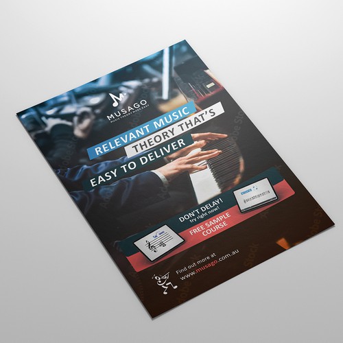 Musical design with the title 'Musical Flyer Design'