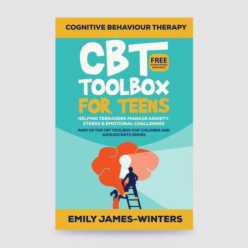 Psychology book cover with the title 'Design for Psychology Book Cover'