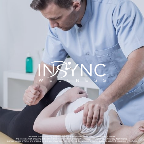 Chiropractic logo with the title 'Insync Wellness'