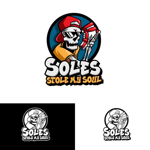Shoe logo with the title 'Soles Stole My Soul'