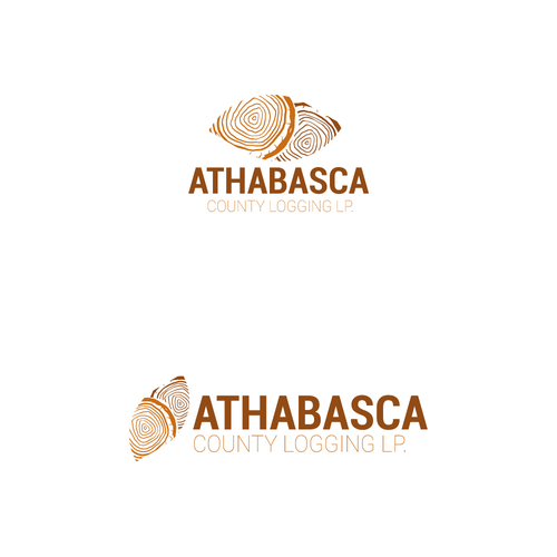 Carving logo with the title 'Modern Concept Logging Logo'