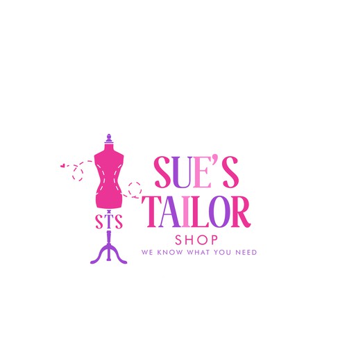 Tailor design with the title 'logo concept for fashion brand'