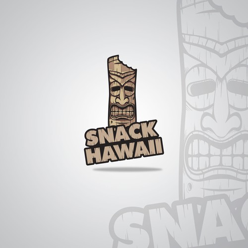 Wood design with the title 'Tiki Logo'