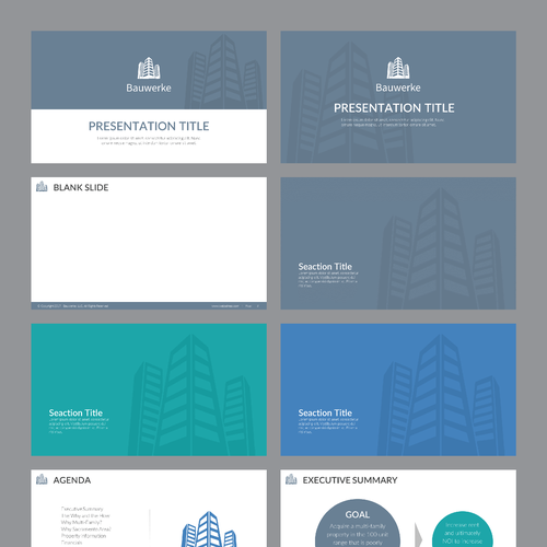 Mortgage design with the title 'Presentation template '
