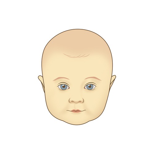 Baby artwork with the title 'Cute Baby'