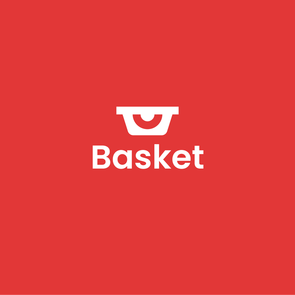 Shopping logo with the title 'basket'