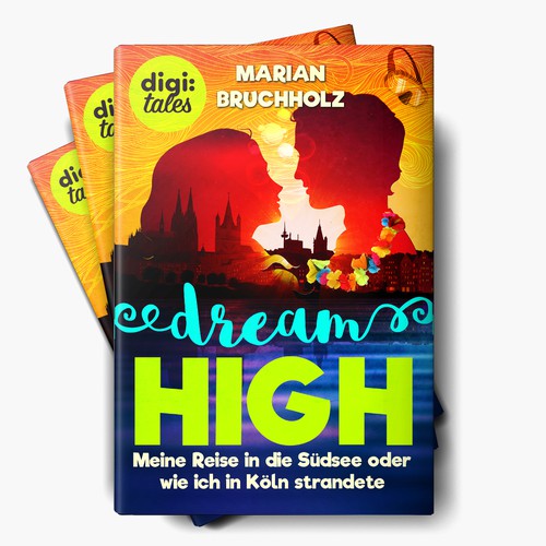 Typography book cover with the title 'Dream High - Ebook'