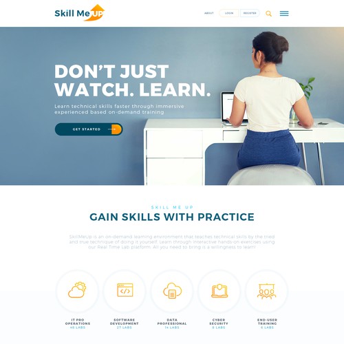 Responsive design with the title 'Webdesign and Logo design for Skill Me Up'