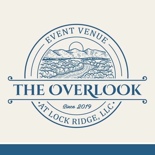 Stamp design with the title 'Logo for an Event Venue'