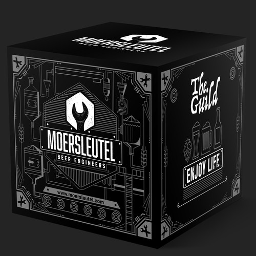 Beer packaging with the title 'Awesome Beer Package'