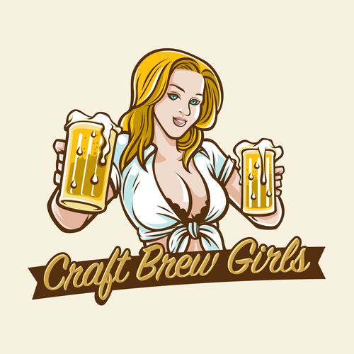 Sexy logo with the title 'Brew Girl'