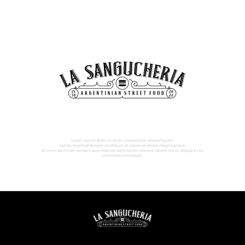 Sandwich shop logo with the title 'classic sandwich logo'