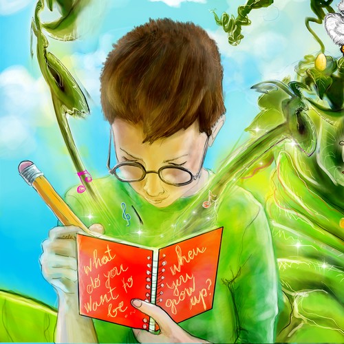 Fairy tale artwork with the title 'Children's Theatre piece needs creative and fun representative art'