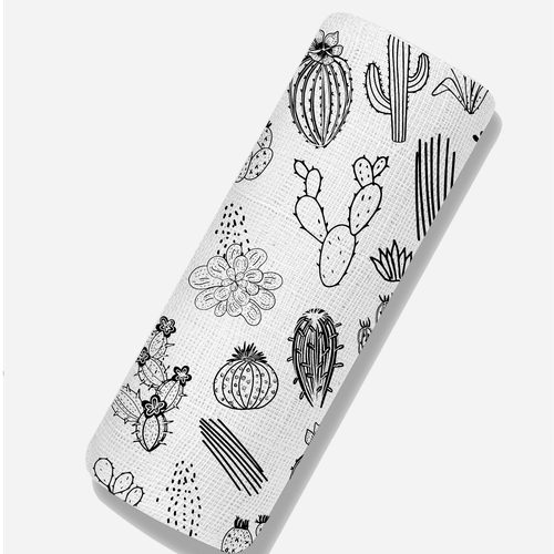 Cactus design with the title 'Cactus theme baby blanket '