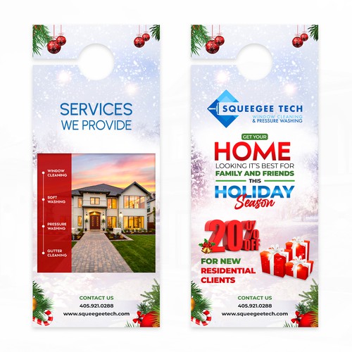 Door hanger design with the title 'Flyer Design.'