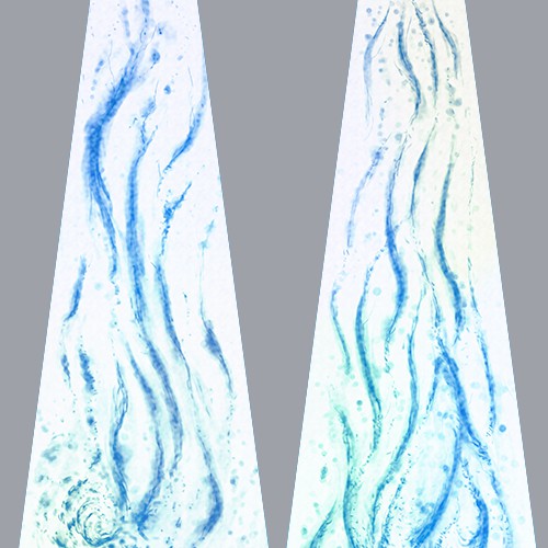 Beautiful artwork with the title 'Blue Flame'