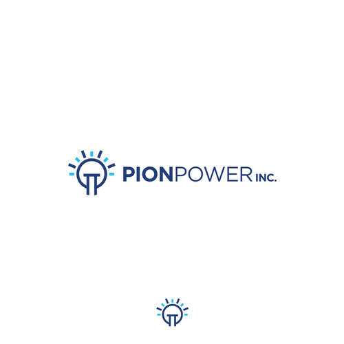 Investigation logo with the title 'Pion Power logo concept'