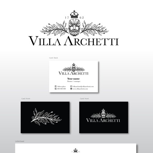 Tourism brand with the title 'Villa Archetti'