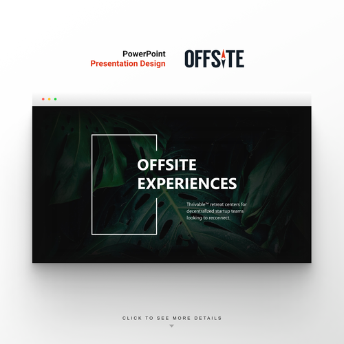 Slide design with the title 'Modern powerpoint template design'